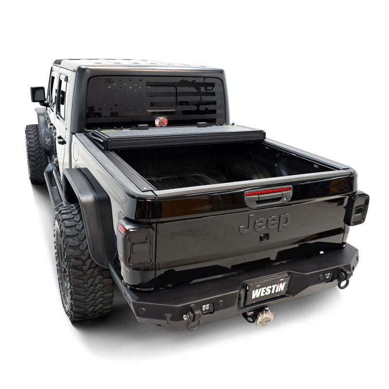 Westin 19-44165 20-22 Jeep Gladiator JT 4WD 5ft. Bed Hard Tri-Fold Tonneau Cover - Black