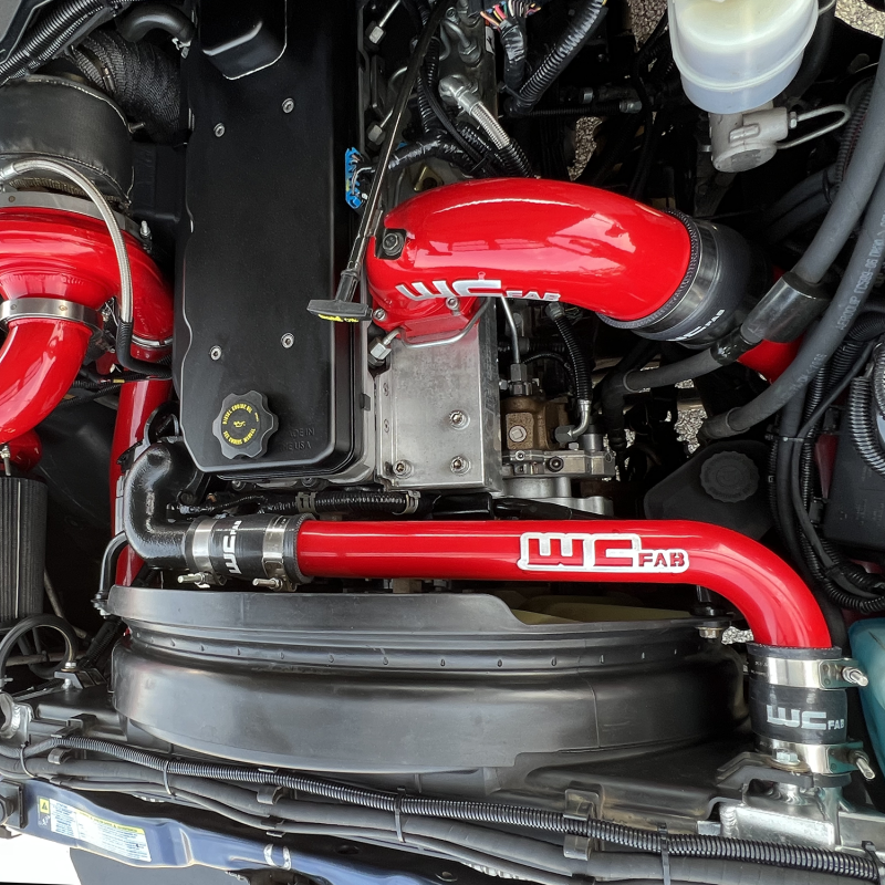 Wehrli WCF100678-BR 03-09 Dodge 5.9L/6.7L Cummins (Non-Twin CP3) Upper Coolant Pipe - Bengal Red