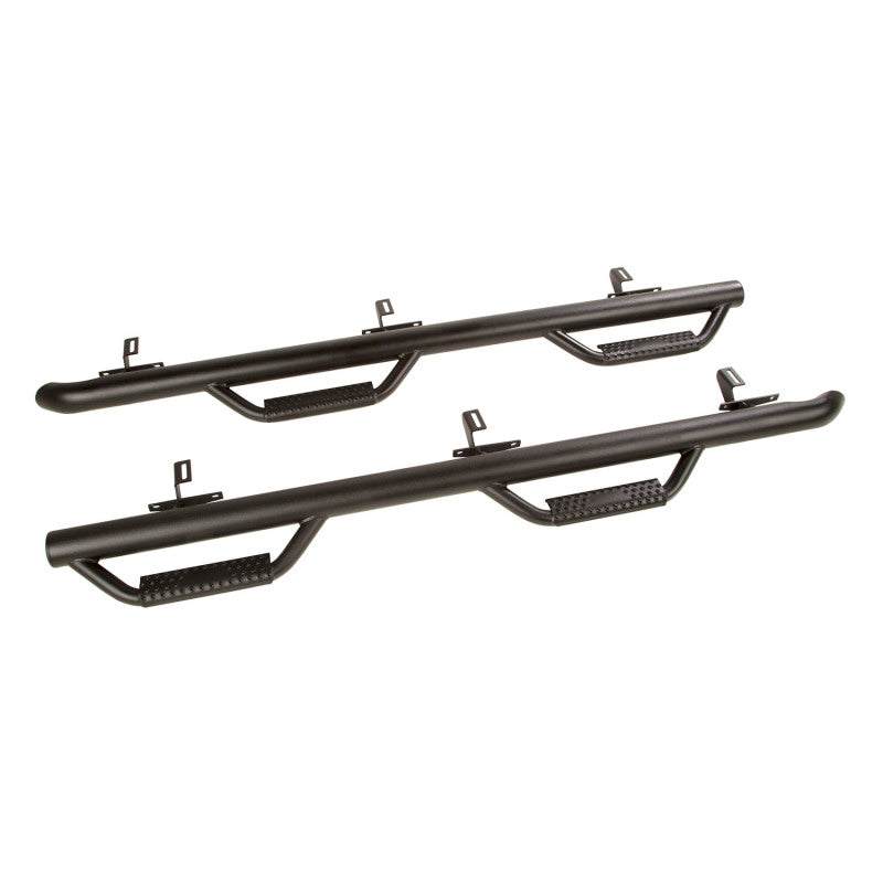 Rugged Ridge 11596.02 Spartan Nerf Bar Textured Black 07-18 Jeep Wrangler JKU 4 Door