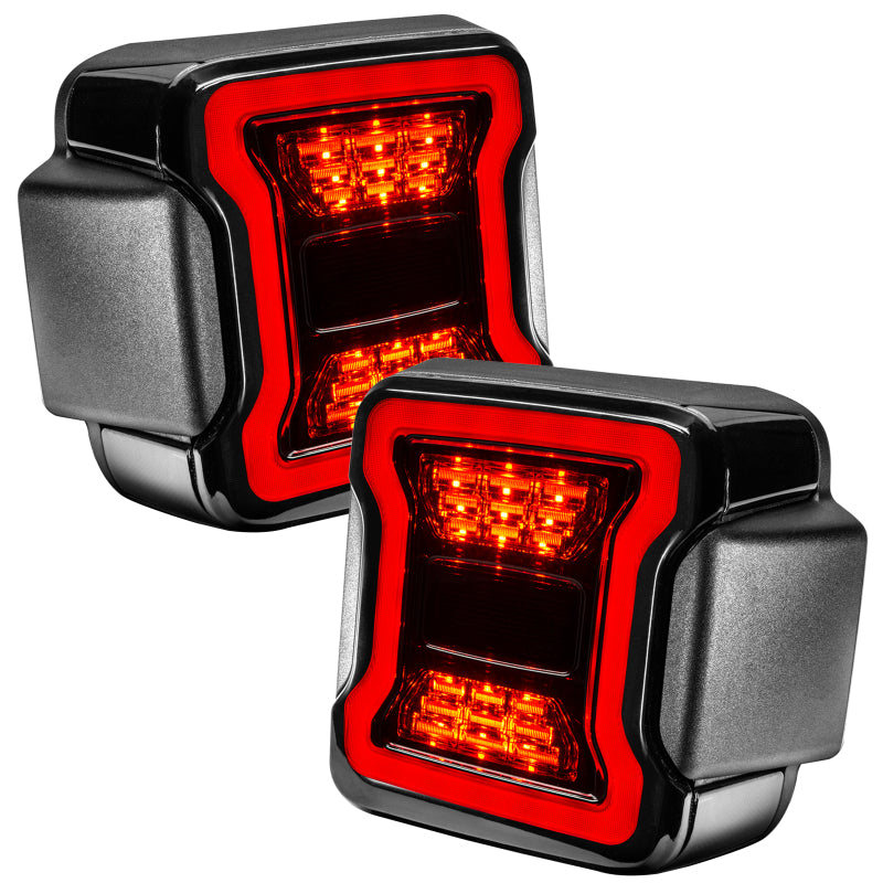 ORACLE Lighting 5852-504 Oracle Jeep Wrangler JL Black Series LED Tail Lights SEE WARRANTY