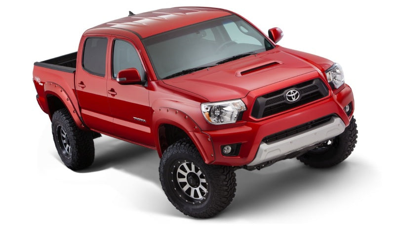 Bushwacker 31927-02 12-15 Toyota Tacoma Fleetside Pocket Style Flares 4pc 73.5in Bed - Black
