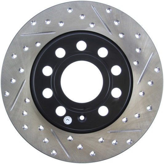 Stoptech 127.33131L StopTech Slotted & Drilled Sport Brake Rotor