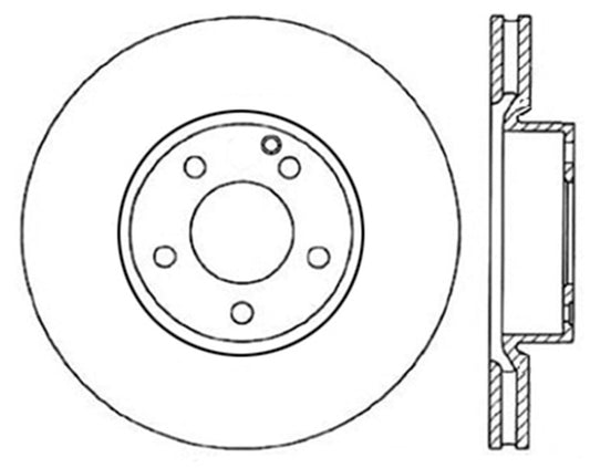 Stoptech 128.35110L StopTech Drilled Sport Brake Rotor