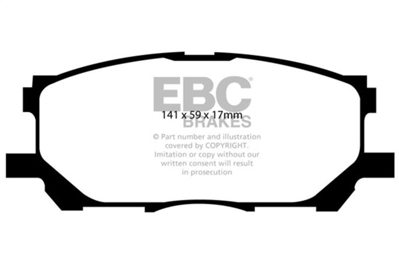EBC DP41681R 04-07 Lexus RX330 3.3 Yellowstuff Front Brake Pads