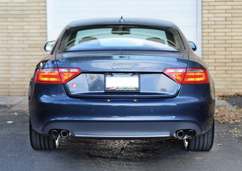 AWE Tuning 3015-42026 Audi B8 S5 4.2L Touring Edition Exhaust System - Diamond Black Tips