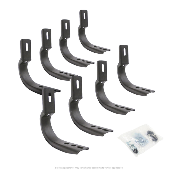 Go Rhino 6840475 19-20 Chevrolet Silverado 1500 Brackets for OE Xtreme Cab Length SideSteps