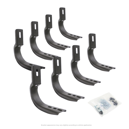 Go Rhino 6840475 19-20 Chevrolet Silverado 1500 Brackets for OE Xtreme Cab Length SideSteps