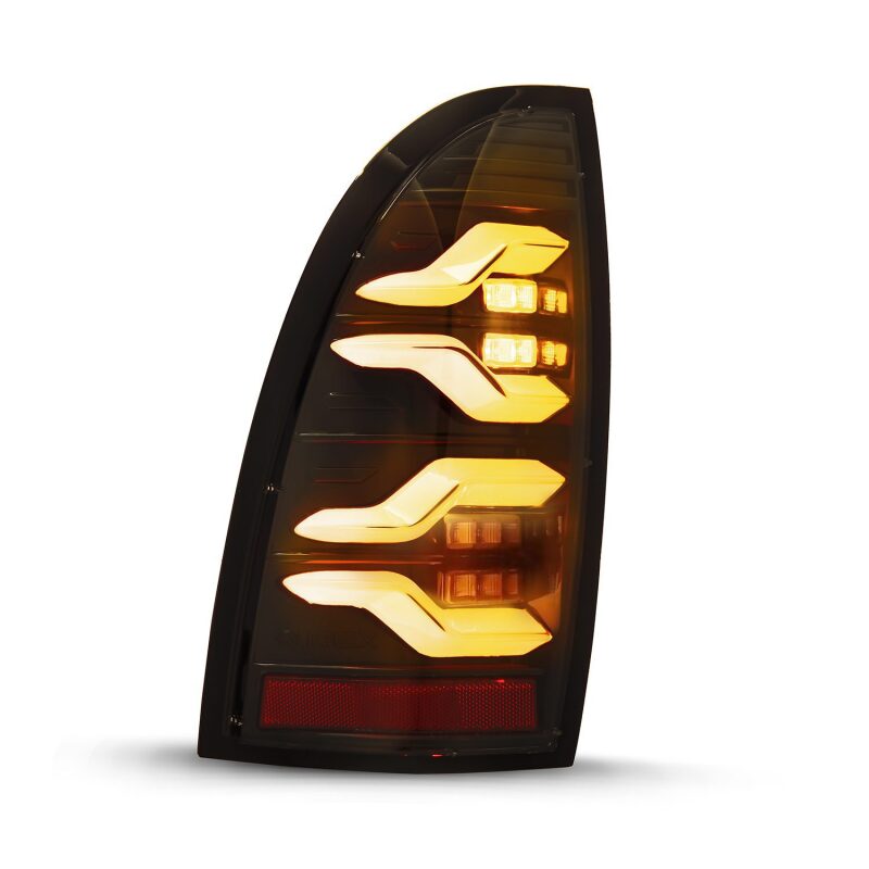 AlphaRex 680050 05-15 Toyota Tacoma LUXX LED Taillights Alpha Blk w/Activ Light/Seq Signal
