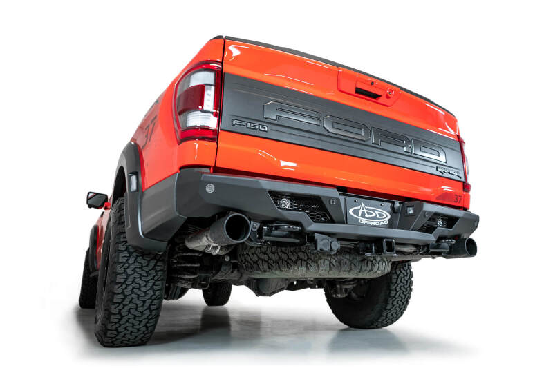 Addictive Desert Designs R210081090103 2022+ Ford Raptor Stealth Fighter R Bumper w/ 2 Cube Lights - Hammer Black