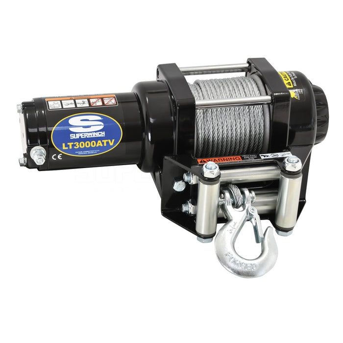 Superwinch 1130220 3000 LBS 12V DC 3/16in x 50ft Steel Rope LT3000 Winch
