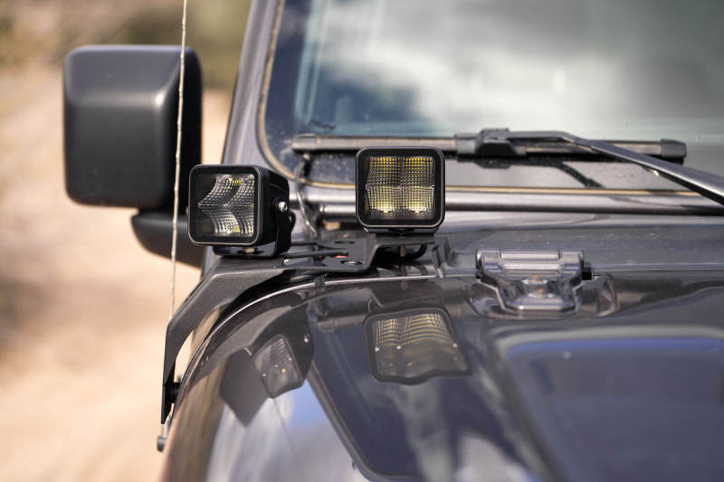 DV8 Offroad LBJL-04 18-22 Jeep Gladiator JT Cowl Light Bar Bracket