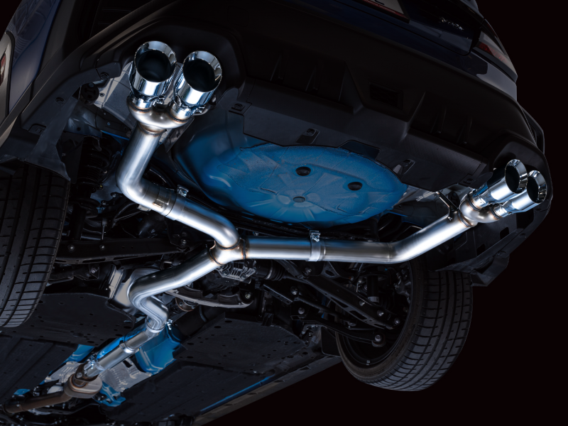 AWE Tuning 3020-42979 2022+ VB Subaru WRX Track Edition Exhaust - Chrome Silver Tips