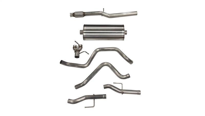CORSA Performance 21043 Corsa 2019-24 Silverado/Sierra 5.3L V8 3in Dual Rear Exit 157in Wheelbase Catback - Sport (NoTips)