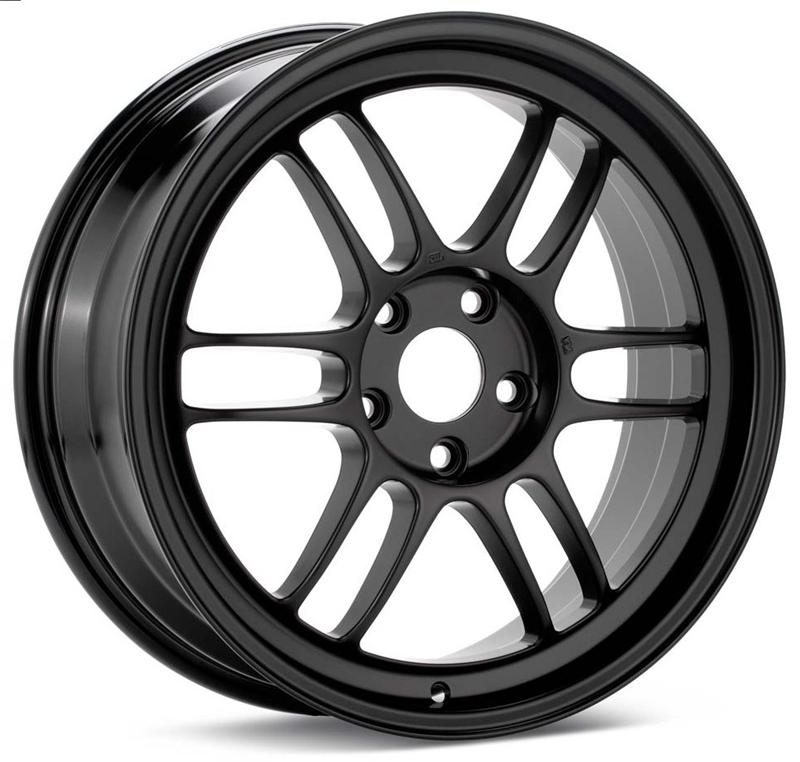 Enkei 3797806535BK RPF1 17x8 5x114.3 35mm Offset 76mm Bore Matte Black Wheel Evo 8/9