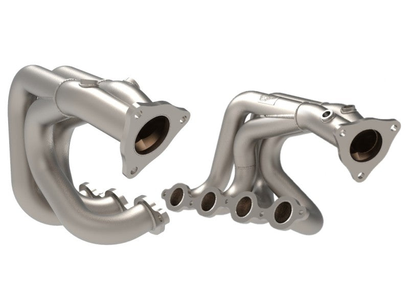 aFe 48-34148-T Twisted 304SS Header 2020 Chevy Corvette (C8) 6.2L V8 - Titanium Ceramic Coated