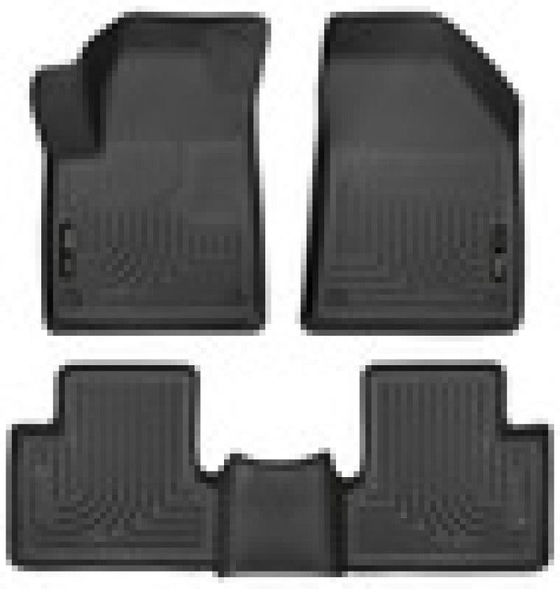 Husky Liners 99091 15-22 Jeep Cherokee WeatherBeater Combo Black Floor Liners