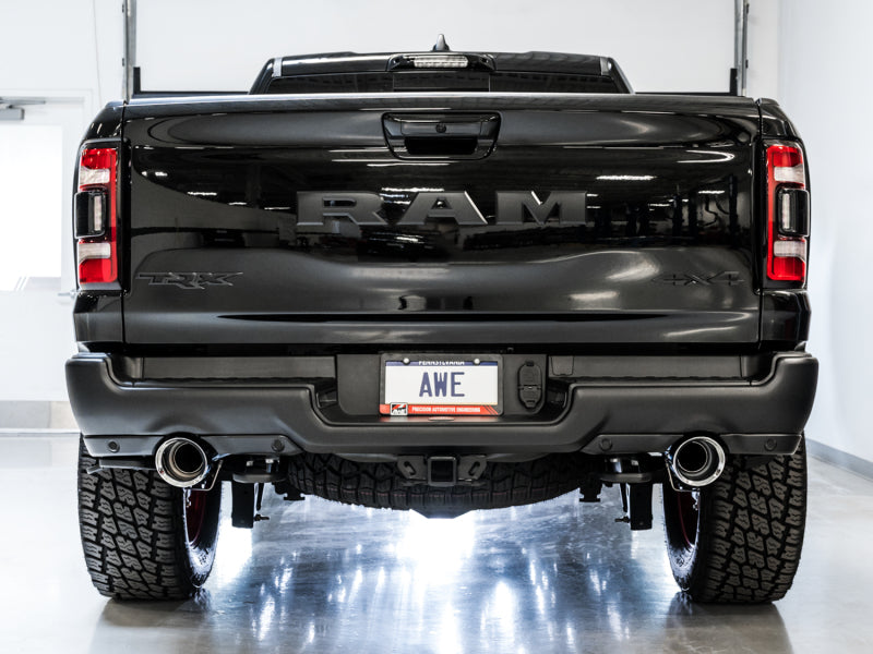 AWE Tuning 3015-32004 2021 RAM 1500 TRX 0FG Cat-Back Exhaust - Chrome Silver Tips