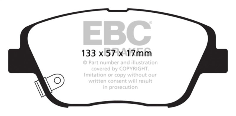 EBC DP21864 10-14 Hyundai Sonata 2.0 Turbo Greenstuff Front Brake Pads