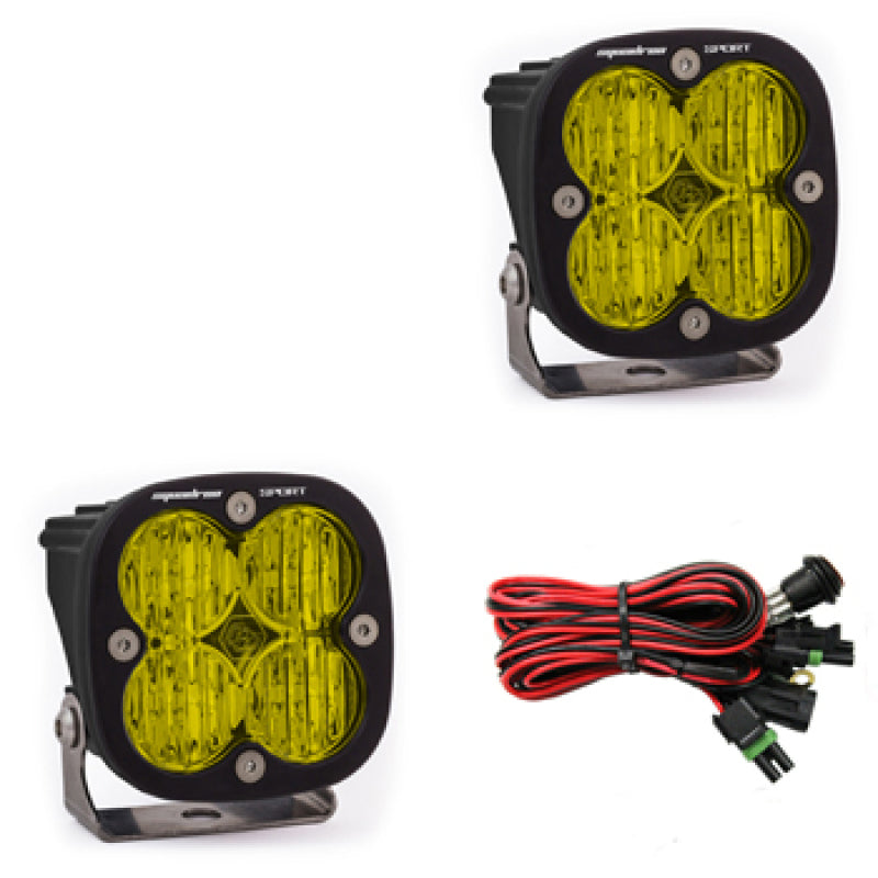 Baja Designs 557815 Squadron Sport Wide Cornering Pair LED Light Pods - Amber