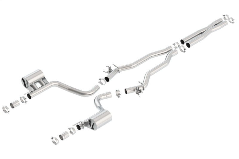 Borla 140669 15-16 Dodge Charger Hellcat 6.2L V8 ATAK Catback Exhaust w/ Valves No Tips Factory Valance