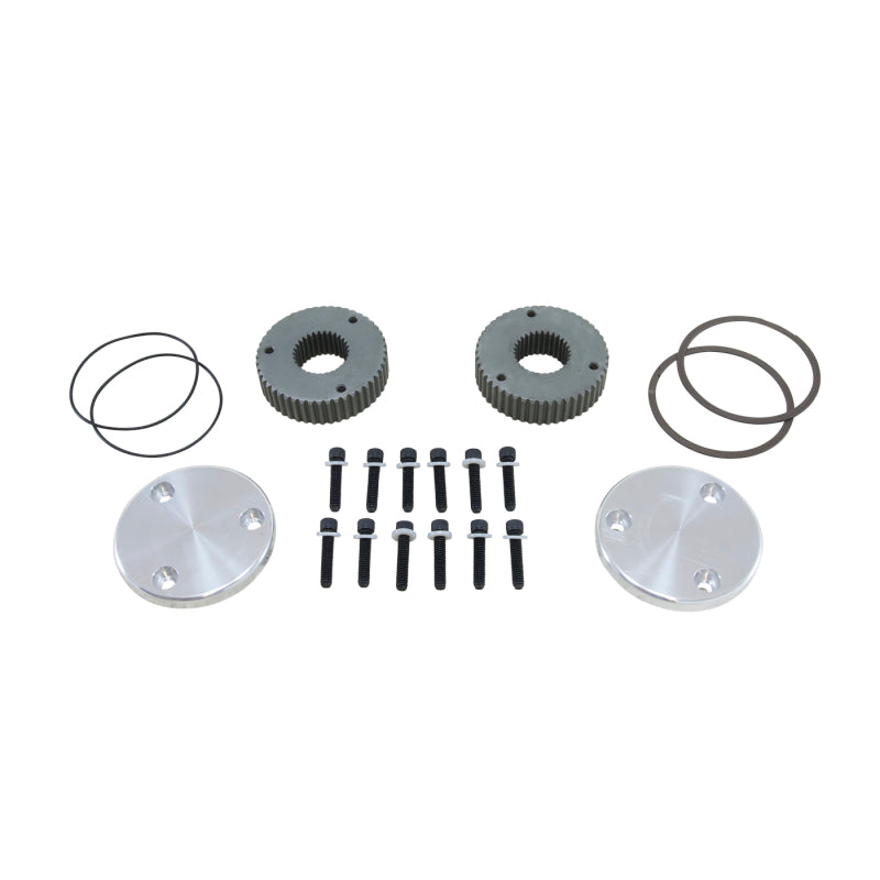 Yukon Gear & Axle YHC50003 Yukon Gear Hardcore Drive Flange Kit For Dana 60 / 30 Spline Outer Stubs. Yukon Engraved Caps