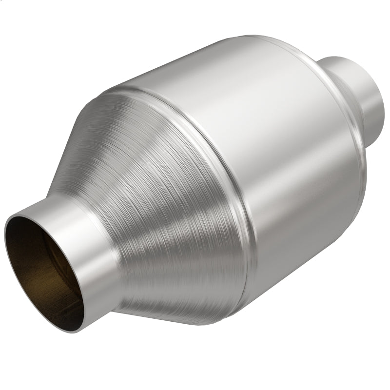 Magnaflow 51656 MagnaFlow Conv Univ 2.5in Inlet/Outlet Center/Center Round 3in Body L x 5in W x 8.75in Overall L