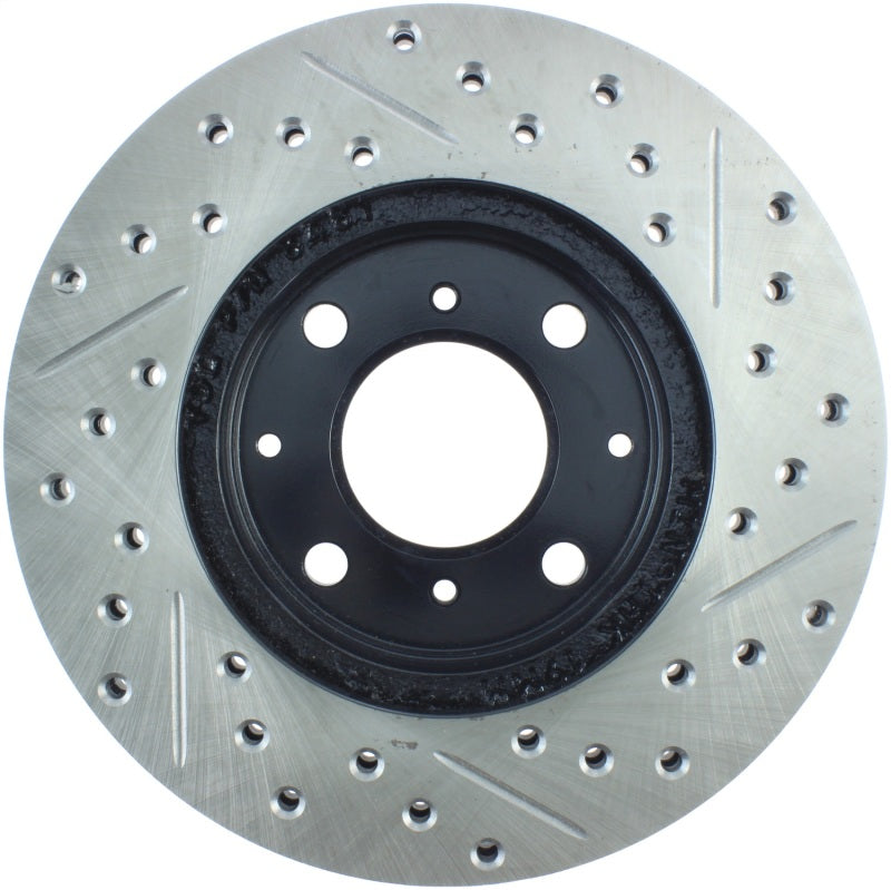 Stoptech 127.40023R StopTech 96-00 Honda Civic DX/HX Coupe/90-00 Civic DX/LX Sedan Slotted & Drilled Right Front Rotor