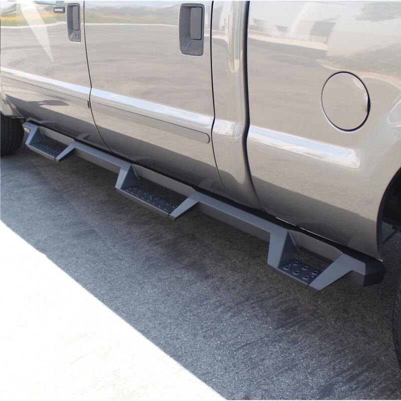 Westin 56-534015 99-16 Ford F-250/350/450/550 CC (6.75ft Bed) HDX Drop Whl to Whl Nerf Step Bars - Text Blk
