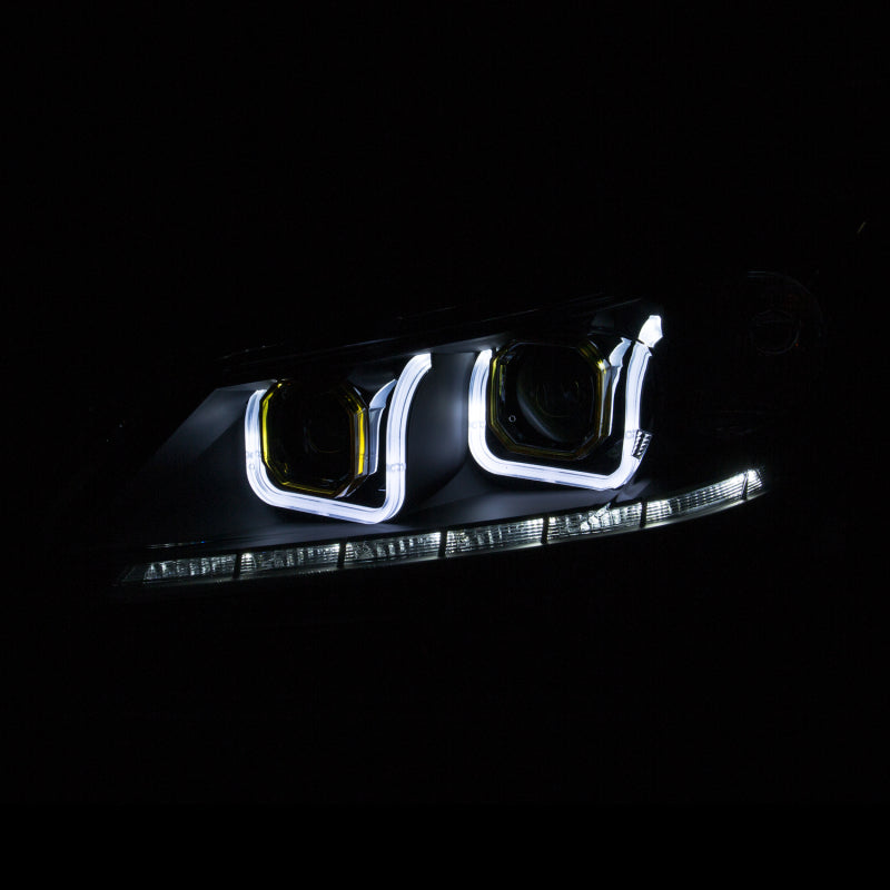 ANZO 121492 2013-2015 Honda Accord (4dr ONLY) Projector Headlights w/ U-Bar Black
