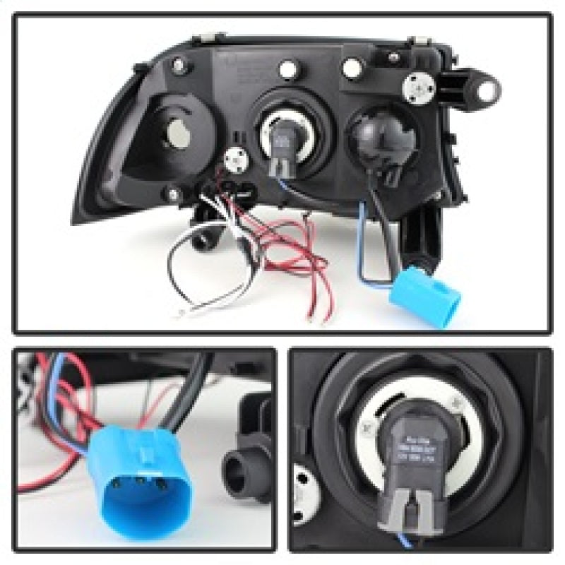 SPYDER 5009784 Spyder Dodge Dakota 97-04/Durango 98-03 1PC Projector Headlights LED Halo LED Blk PRO-YD-DDAK97-BK