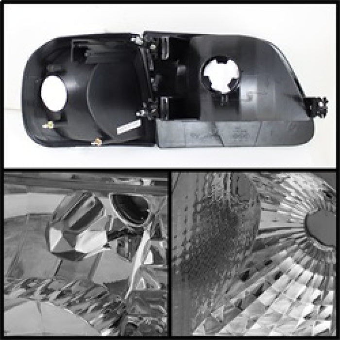 SPYDER 5070326 xTune Ford F150 97-03 / Expedition 97-02 Crystal Headlights w/Corner Chrome HD-JH-FF15097-SET-AM-C