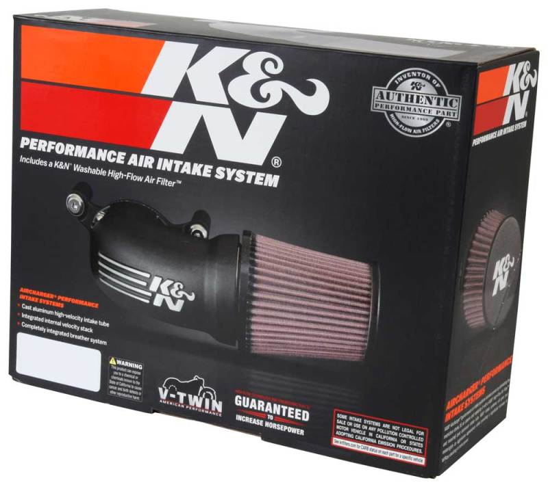 K&N Engineering 57-1137 K&N 01-17 Harley-Davidson Softail / Dyna FI Performance Air Intake System