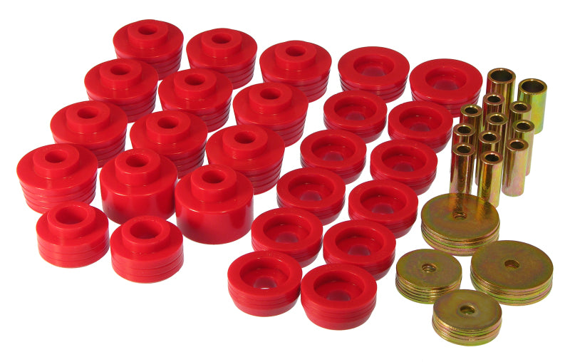 Prothane 7-132 78-88 GM Various Body Mount Kit - Red