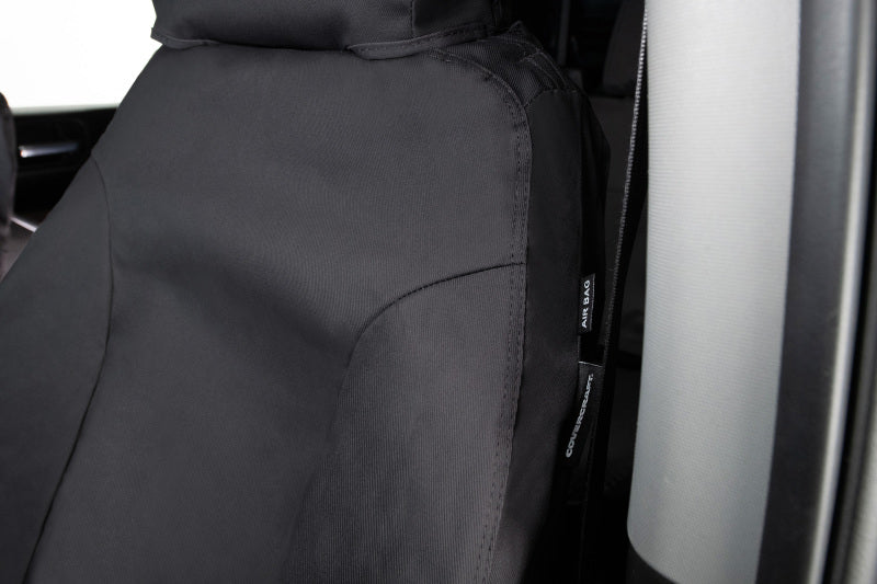 Covercraft SS2512PCCH 16-20 Ford Transit Polycotton SeatSaver Custom Front Row Seat Covers - Charcoal