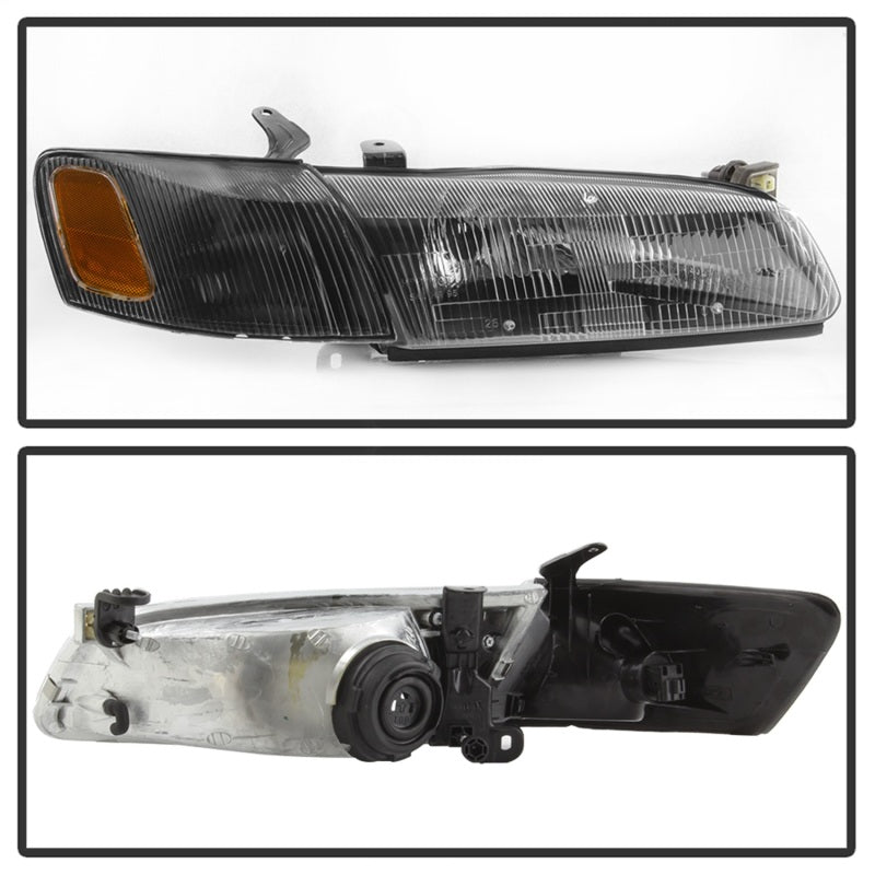 SPYDER 9042836 xTune 97-99 Toyota Camry 4pc OEM Style Headlights w/Corner Lights - Black (HD-JH-TCAM97-SET-BK)