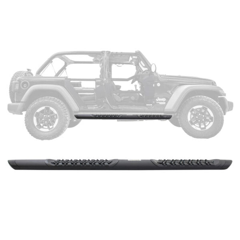 Go Rhino V300074T V-Series V3 Side Step - Universal 74in. (Fits 4DR) - Tex. Blk
