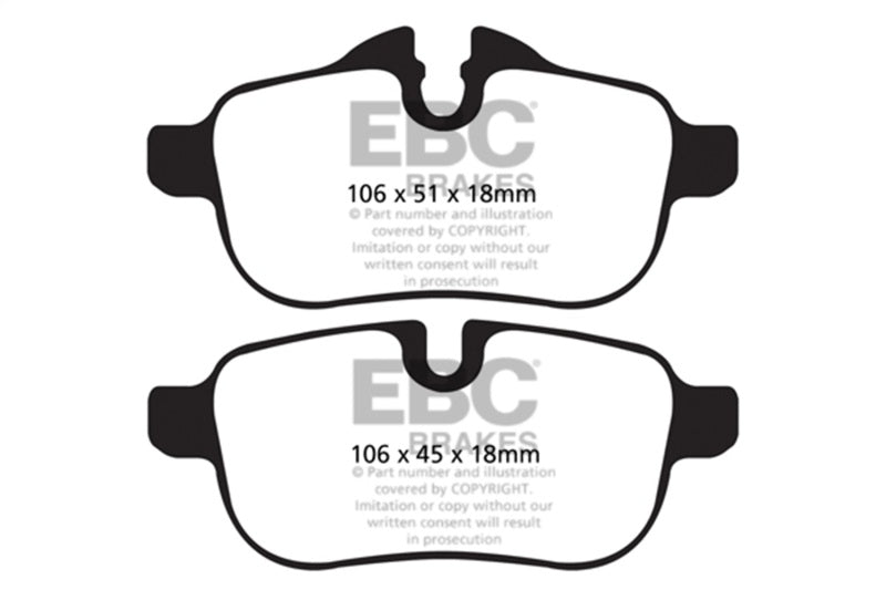 EBC DP42046R 09+ BMW Z4 3.0 (E89) Yellowstuff Rear Brake Pads