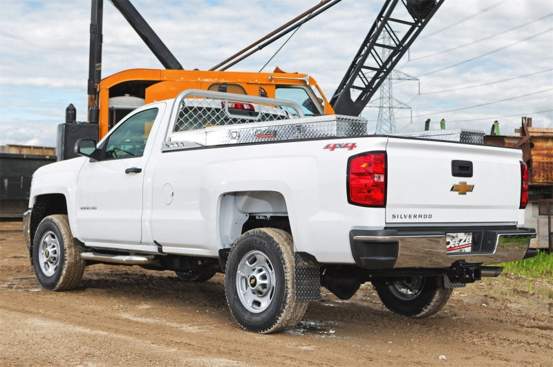 Dee Zee DZ95050R Deezee Universal Aluminum Front Truck Cargo Management Cab Rack Silver Mesh