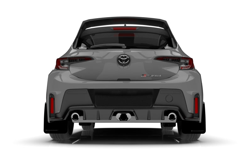 Rally Armor MF89-UR-BLK-NB 23-25 Toyota GR Corolla Black Mud Flap w/Light Blue Logo