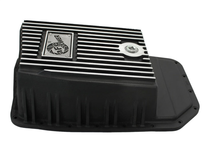 aFe 46-70172 Power Transmission Pan Black Machined 09-14 Ford 6R80 F-150 Trucks
