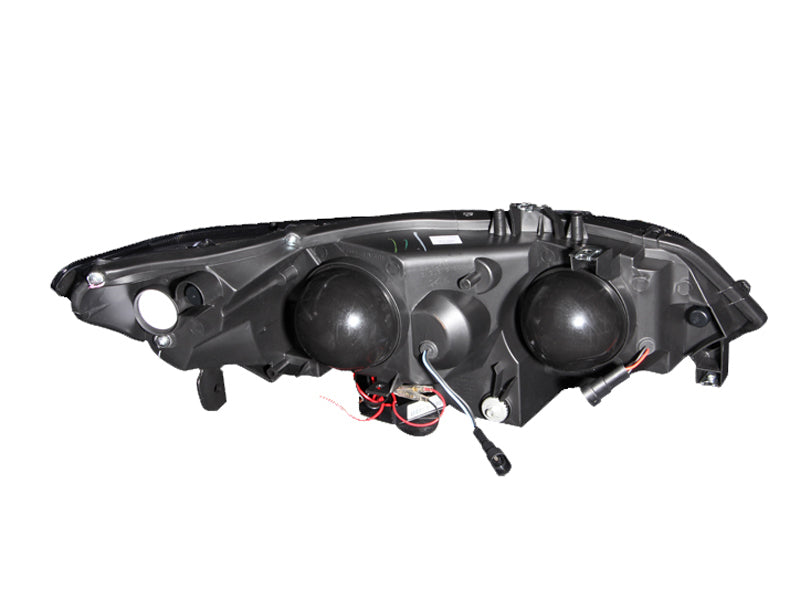 ANZO 121062 2006-2011 Honda Civic Projector Headlights w/ Halo Black (CCFL)
