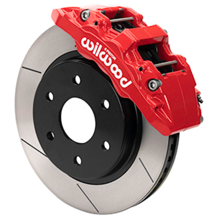 Wilwood 140-17000-R 2021 Ford F-150 Raptor Aero6-DM Front Brake Kit - Slotted - Red
