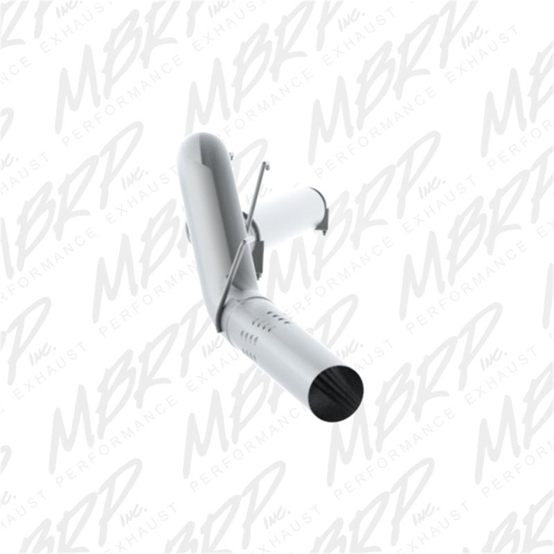 MBRP S62460PLM F-250/350/450 6.4 L 5in Filter Back Single Side Exit No Muffler AL
