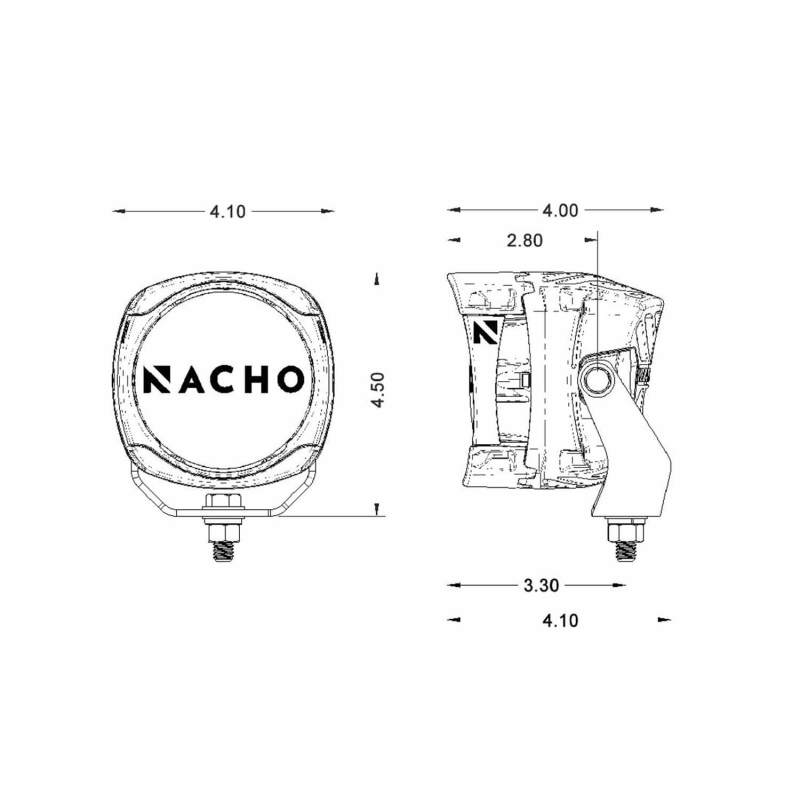 ARB PM411 NACHO Quatro Combo 4in. Offroad LED Light - Pair
