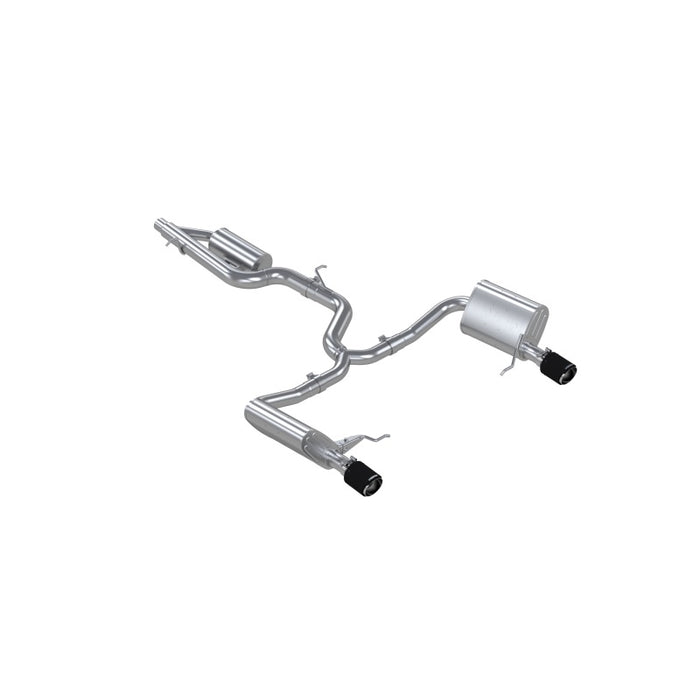 MBRP S46183CF 17-19 VW Golf SportWagen/Alltrack 1.8T T304SS 3in Cat-Back 2.5in Dual Split Rear w/ CF Tips