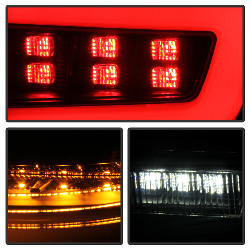 SPYDER 5087966 Spyder 08-11 Subaru Impreza WRX 4DR LED Tail Lights - Black ALT-YD-SI084D-LED-BK