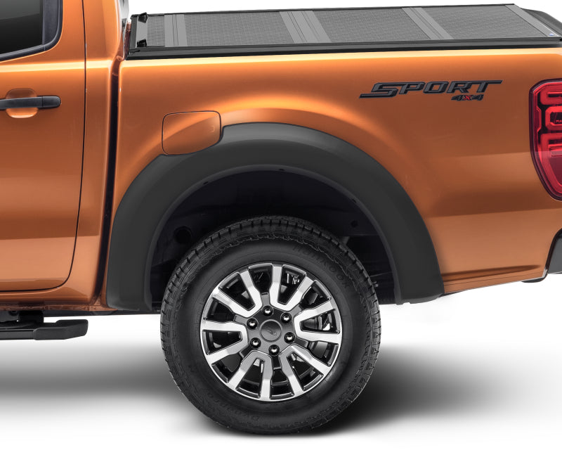 Bushwacker 20114-02 19-23 Ford Ranger 5ft. Bed Extend-A-Fender Style Flares 2pc - Black