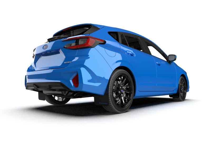 Rally Armor MF105-UR-BLK-NB 24-25 Subaru Impreza Black UR Mud Flap w/ Light Blue Logo