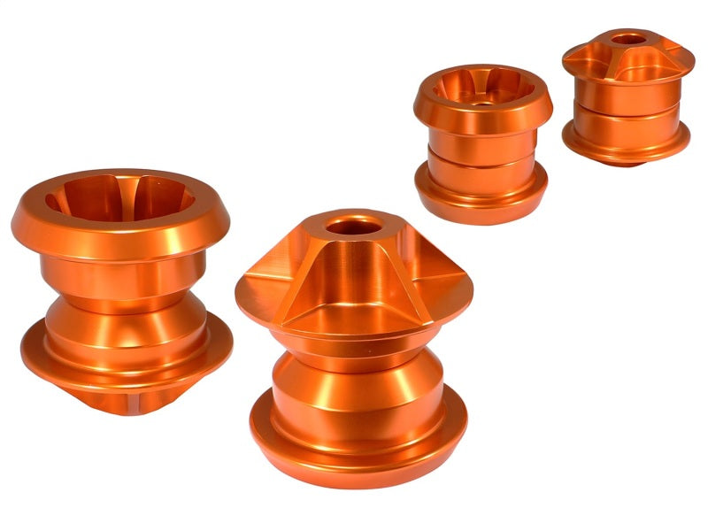 aFe 450-402001-N Control PFADT Series Subframe Mount Set; Chevrolet Camaro 10-14 - Orange