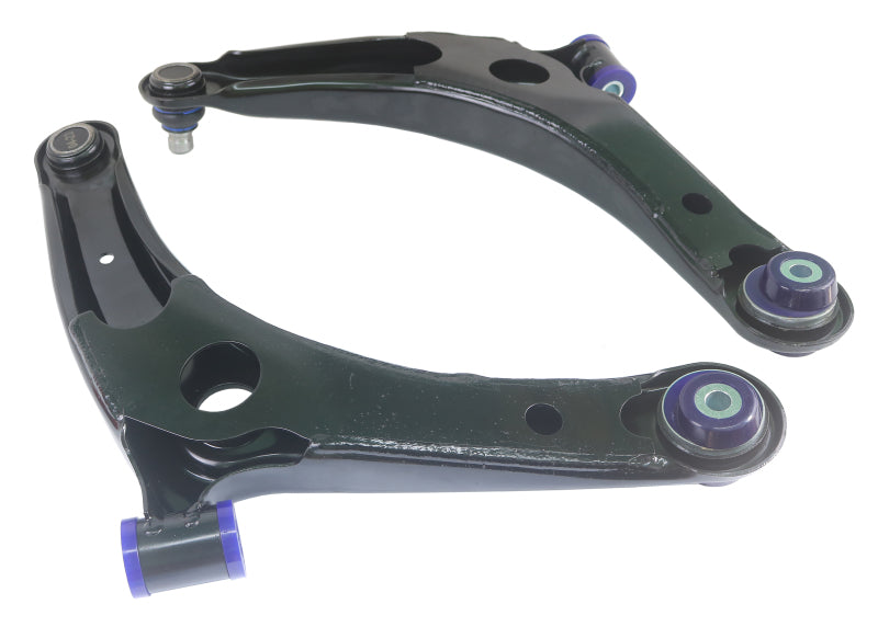 Superpro TRC1023 SuperPro 2008 Mitsubishi Lancer GTS Front Lower Control Arm Set w/ Bushings - w/ Positive Caster